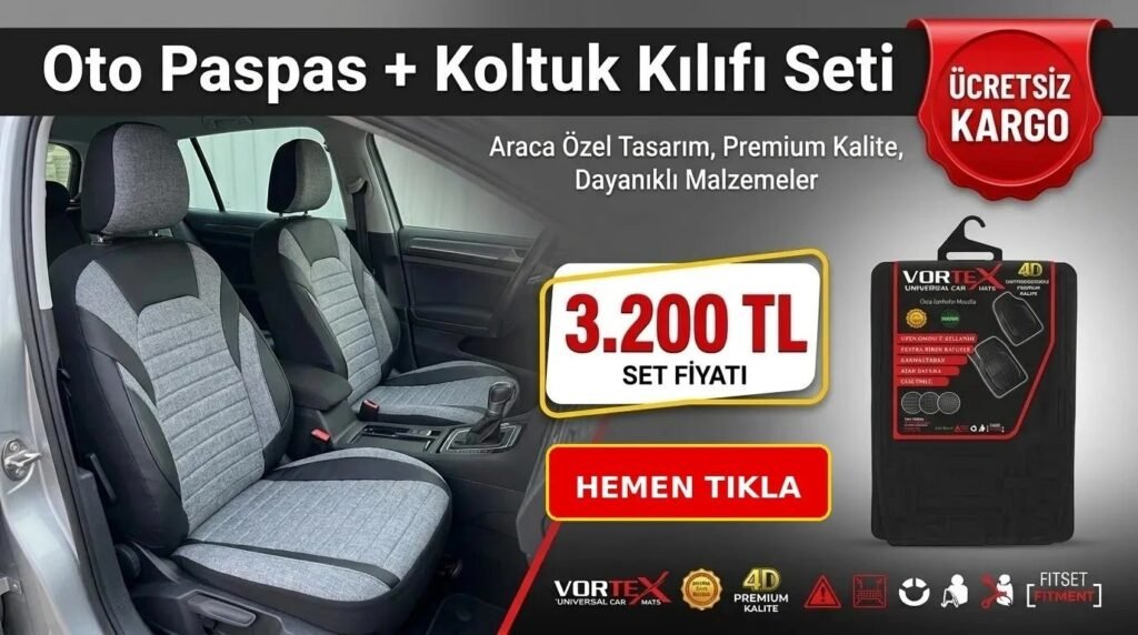 Alstar Eko Seri koltuk kılıfı ve oto paspas seti