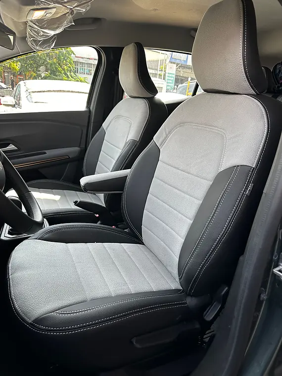 Araca özel koltuk kılıfı: Dacia Sandero 2020+ — Premium + Nano gri, ön koltuklar